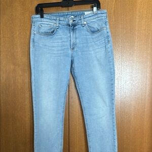 rag & bone Dre Low-rise Ankle Slim Boyfriend Light Blue Jeans